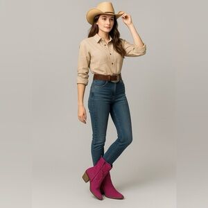 1538- Dingo Suede Ankle Women's Boots Size 6.5 M NWT